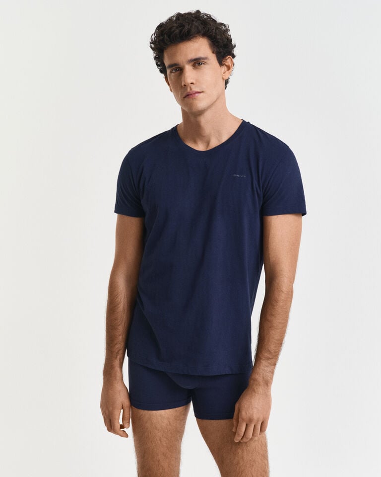 Gant Paquete de dos camisetas de cuello redondo Solo hoy