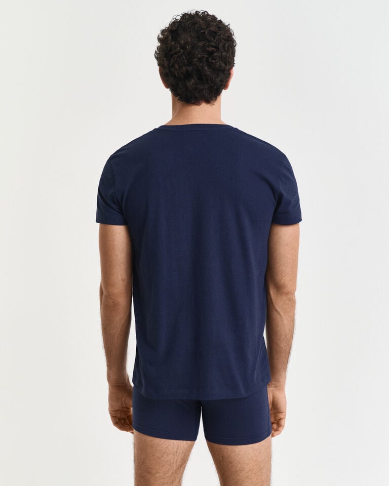 Gant Paquete de dos camisetas de cuello de pico En oferta