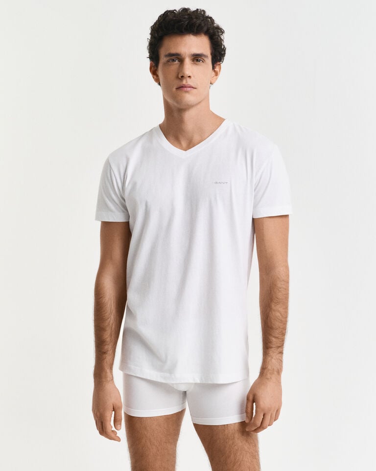 Gant Paquete de dos camisetas de cuello de pico Libre de impuestos