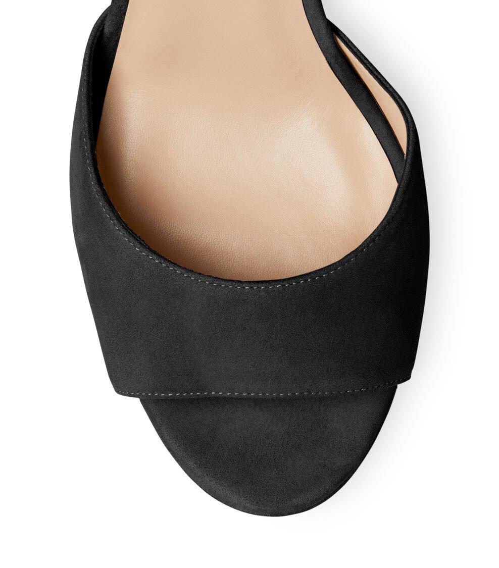 Stuart Weitzman RYDER 95 PLATFORM SANDAL en NEGRO de Mujer | Stuart Weitzman® Envío internacional gratuito