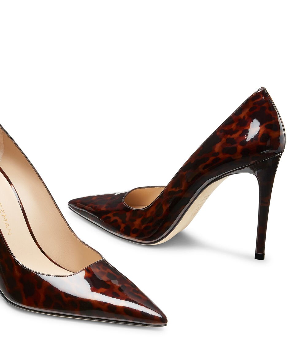 Stuart Weitzman STUART POWER 100 PUMP en MARRÓN OSCURO de Mujer | Stuart Weitzman® Tienda de fábrica