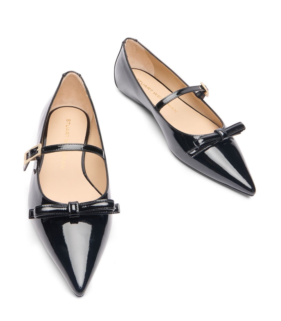 Stuart Weitzman STUART FELICITY MARY JANE FLAT en NEGRO de Mujer | Stuart Weitzman® Ahorra y exporta