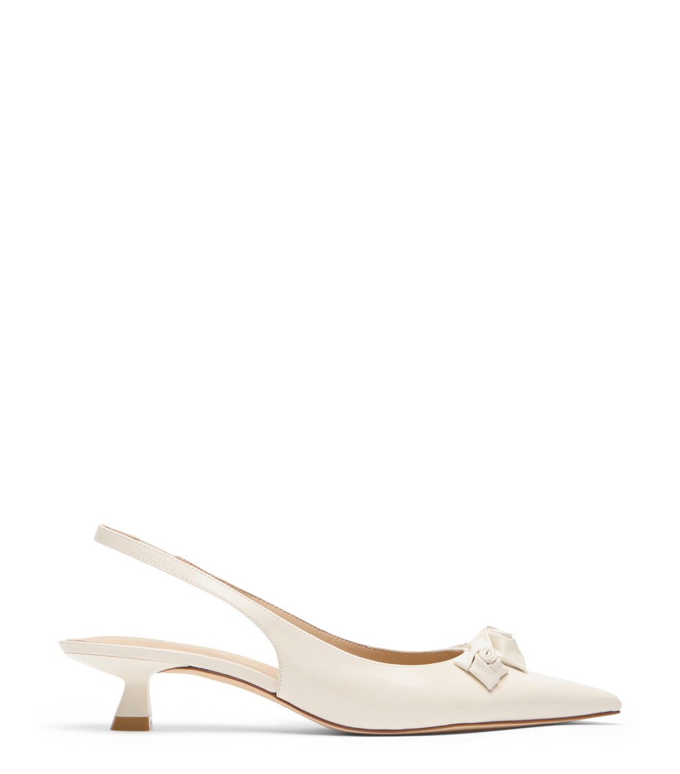 Stuart Weitzman ROSIE 35 SLINGBACK en CREMA de Mujer | Stuart Weitzman® Descuentos del mes