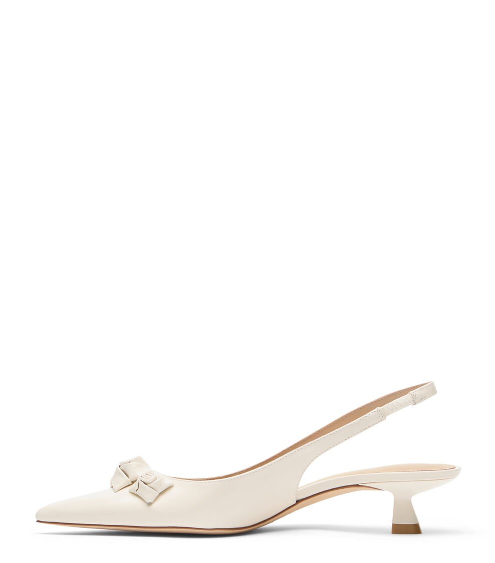 Stuart Weitzman ROSIE 35 SLINGBACK en CREMA de Mujer | Stuart Weitzman® Descuentos del mes