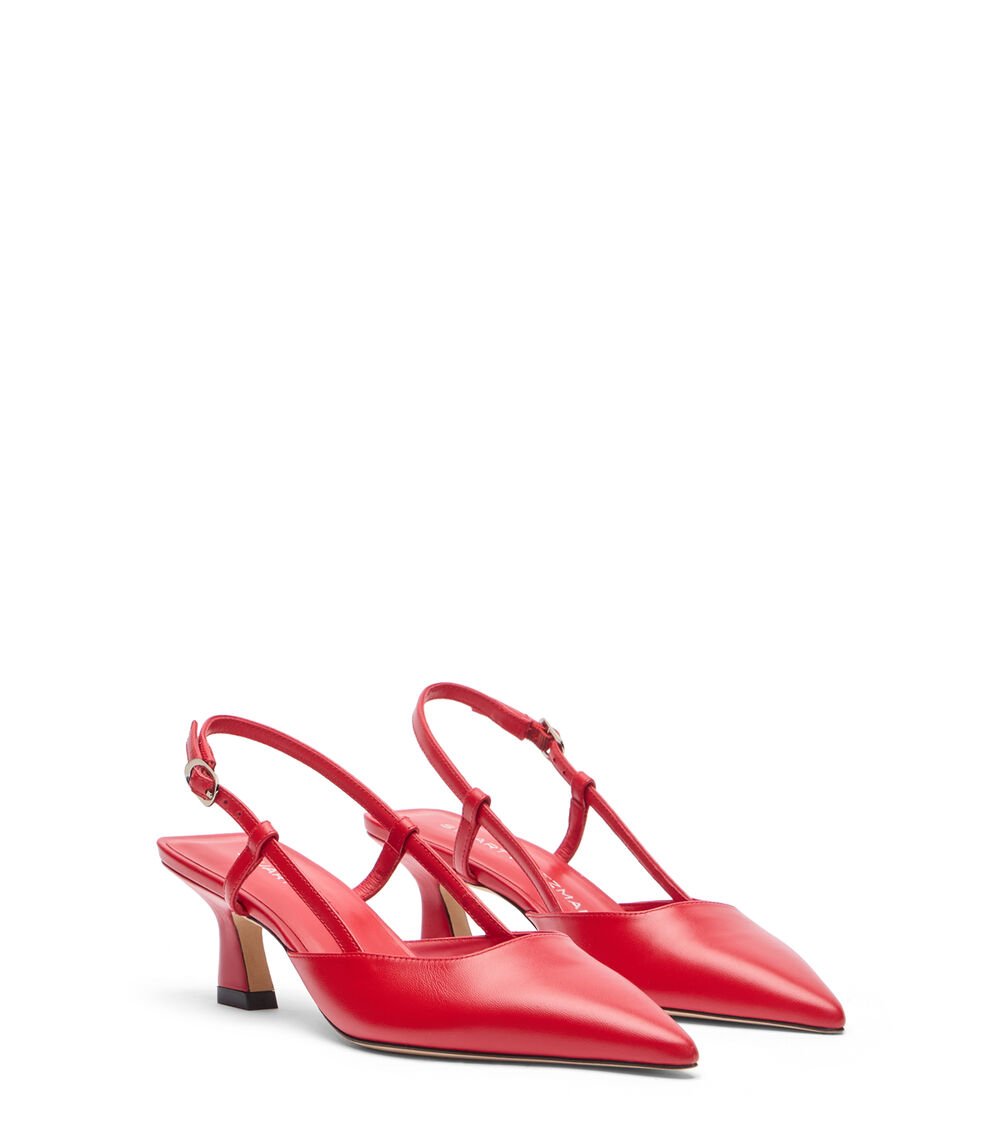 Stuart Weitzman VINNIE 50 SLINGBACK en CEREZA de Mujer | Stuart Weitzman® Oferta exclusiva