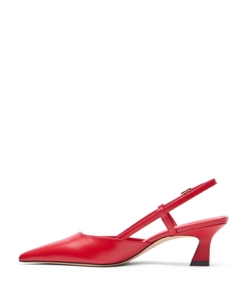 Stuart Weitzman VINNIE 50 SLINGBACK en CEREZA de Mujer | Stuart Weitzman® Oferta exclusiva