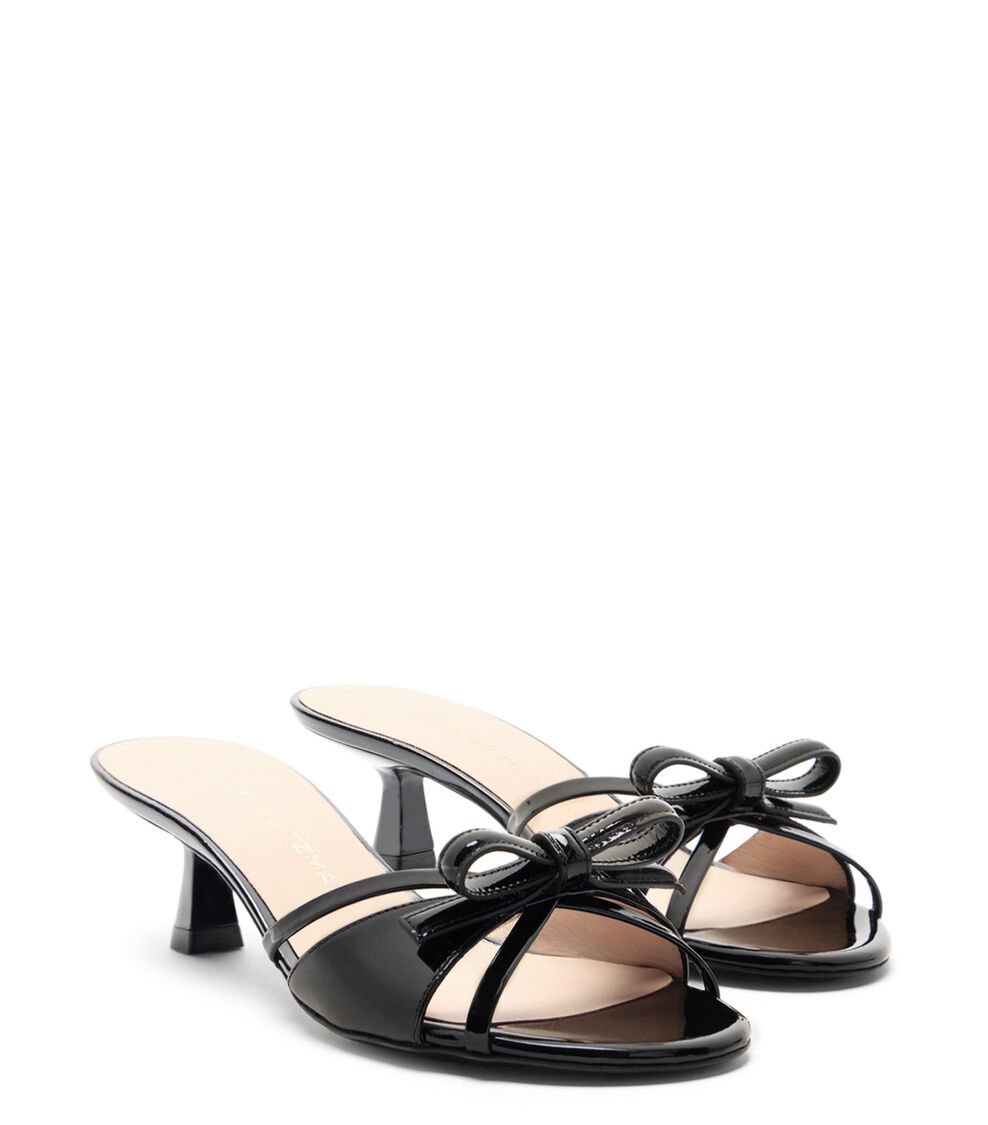 Stuart Weitzman FELICITY BOW 50 SLIDE en NEGRO de Mujer | Stuart Weitzman® Descuento por venta flash