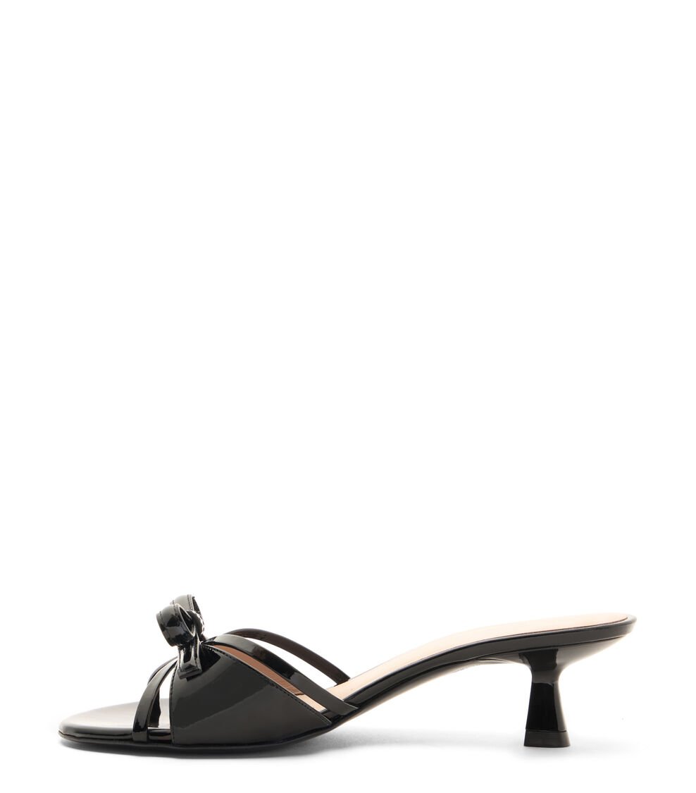 Stuart Weitzman FELICITY BOW 50 SLIDE en NEGRO de Mujer | Stuart Weitzman® Descuento por venta flash