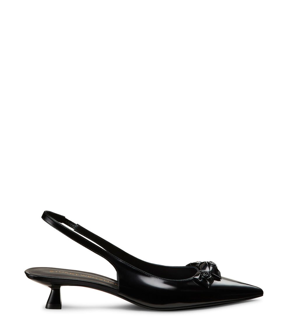 Stuart Weitzman ROSIE 35 SLINGBACK en NEGRO de Mujer | Stuart Weitzman® Ofertas de temporada
