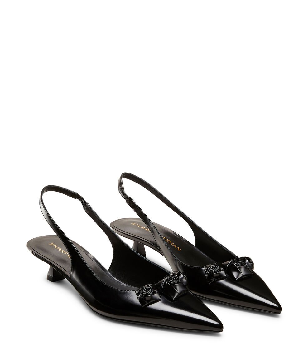 Stuart Weitzman ROSIE 35 SLINGBACK en NEGRO de Mujer | Stuart Weitzman® Ofertas de temporada