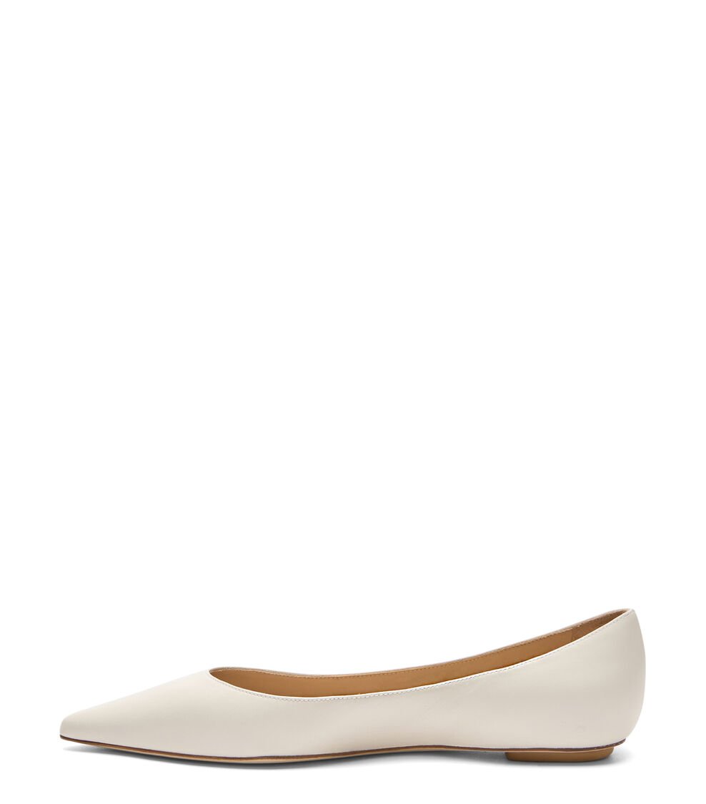 Stuart Weitzman EMILIA FLAT en CREMA de Mujer | Stuart Weitzman® Grandes ahorros