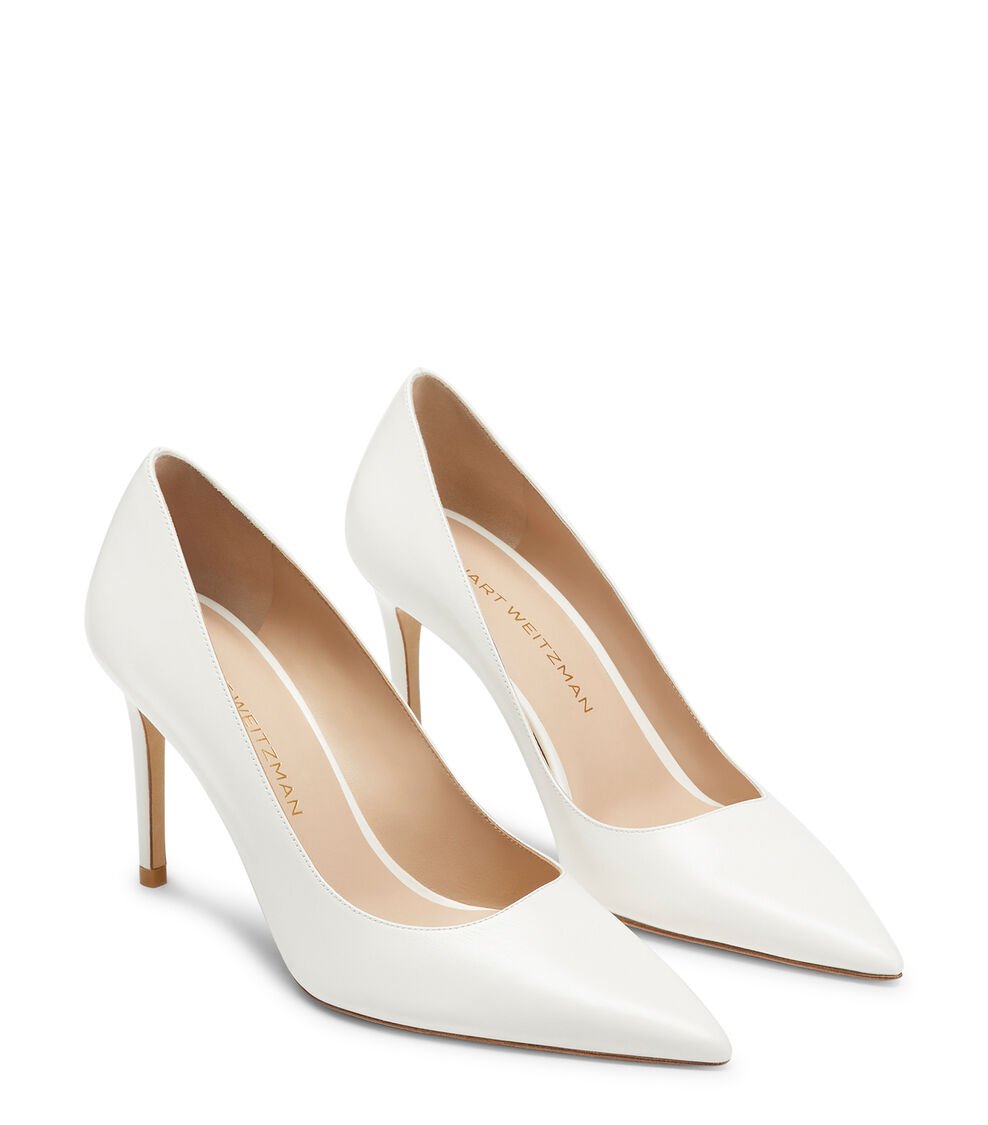 Stuart Weitzman STUART POWER 85 PUMP en CREMA de Mujer | Stuart Weitzman® 2025