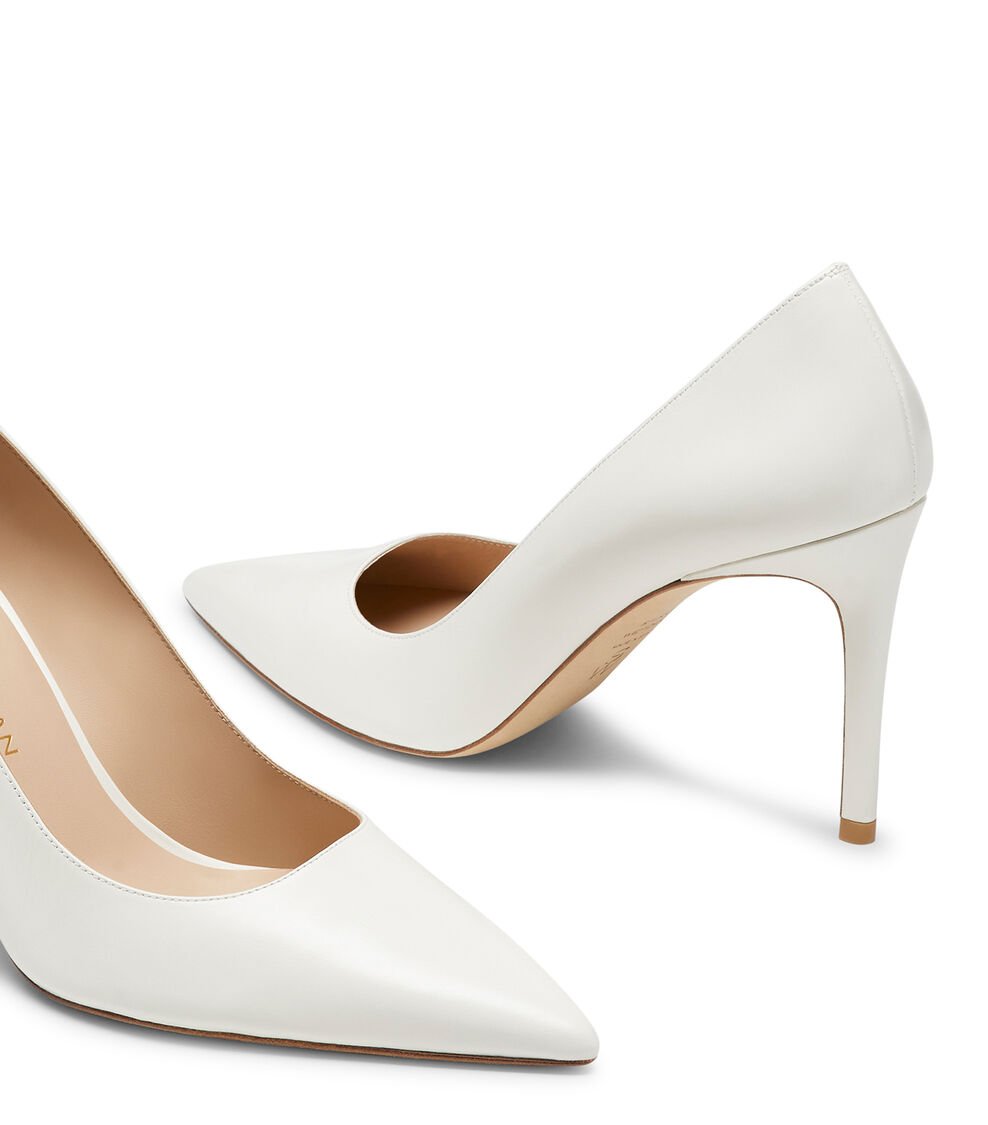 Stuart Weitzman STUART POWER 85 PUMP en CREMA de Mujer | Stuart Weitzman® 2025