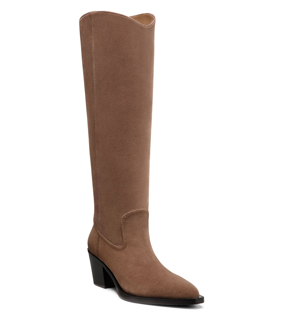 Stuart Weitzman TATE BOOT en TAUPE/NEGRO de Mujer | Stuart Weitzman® Outlet online