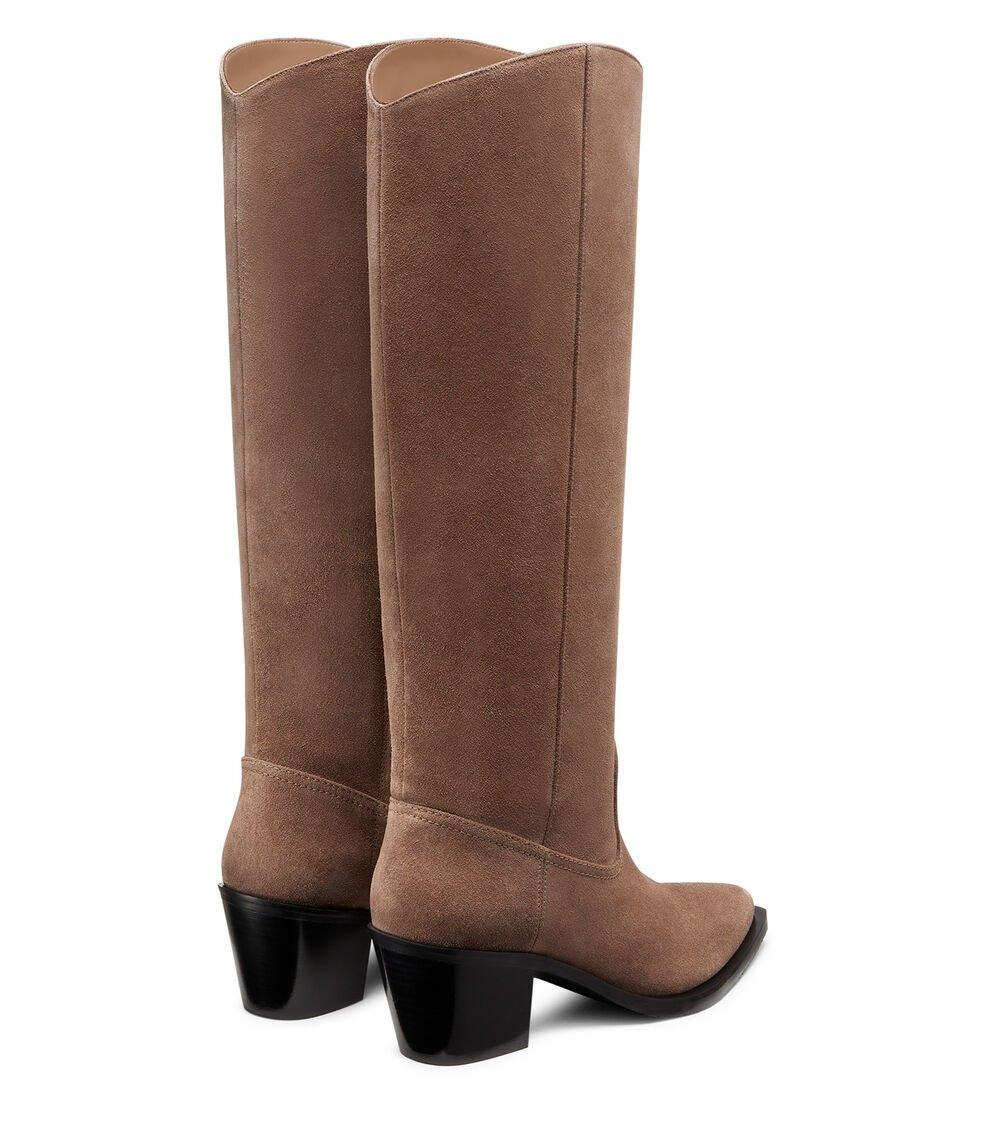 Stuart Weitzman TATE BOOT en TAUPE/NEGRO de Mujer | Stuart Weitzman® Outlet online