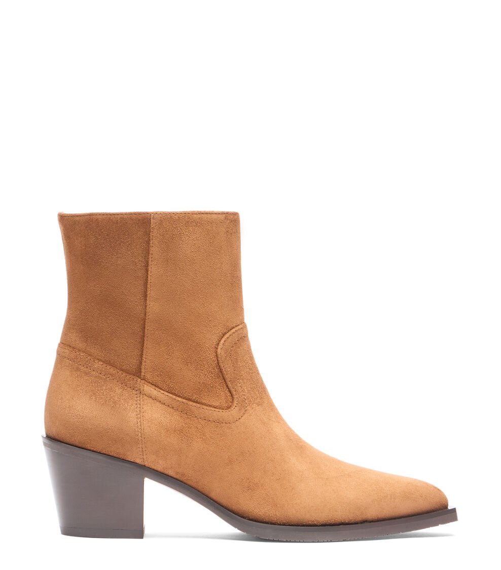 Stuart Weitzman TATE BOOTIE en FOX/MARRÓN OSCURO de Mujer | Stuart Weitzman® Venta caliente