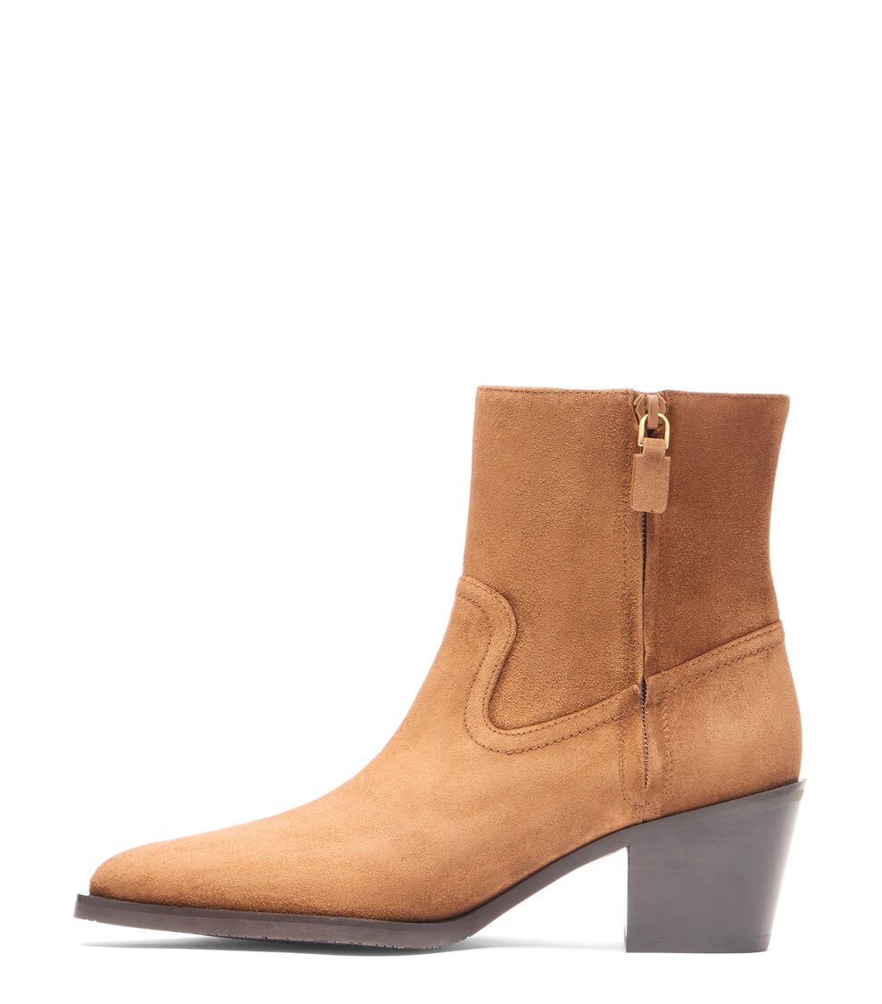 Stuart Weitzman TATE BOOTIE en FOX/MARRÓN OSCURO de Mujer | Stuart Weitzman® Venta caliente