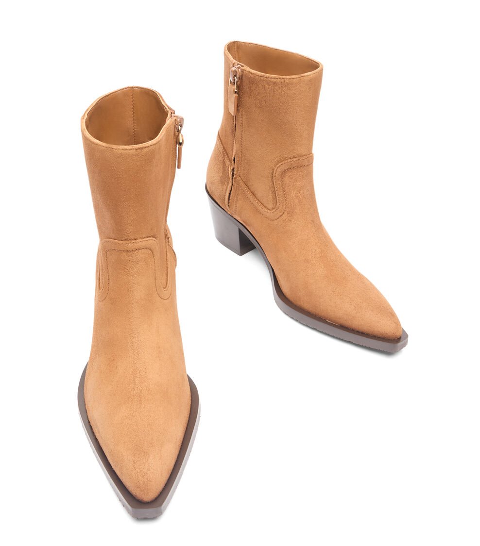 Stuart Weitzman TATE BOOTIE en FOX/MARRÓN OSCURO de Mujer | Stuart Weitzman® Venta caliente