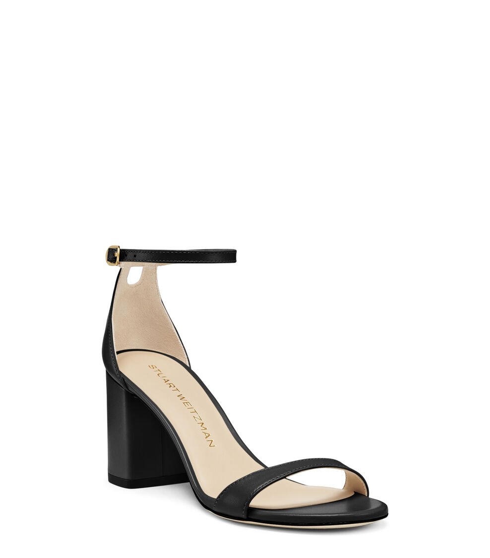 Stuart Weitzman NUDIST BLOCK 75 en BLACK de Mujer | Stuart Weitzman® Oferta especial