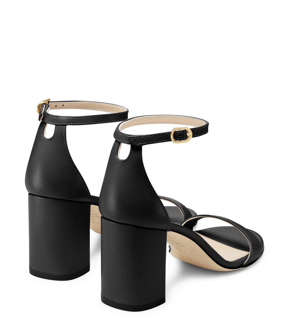 Stuart Weitzman NUDIST BLOCK 75 en BLACK de Mujer | Stuart Weitzman® Oferta especial