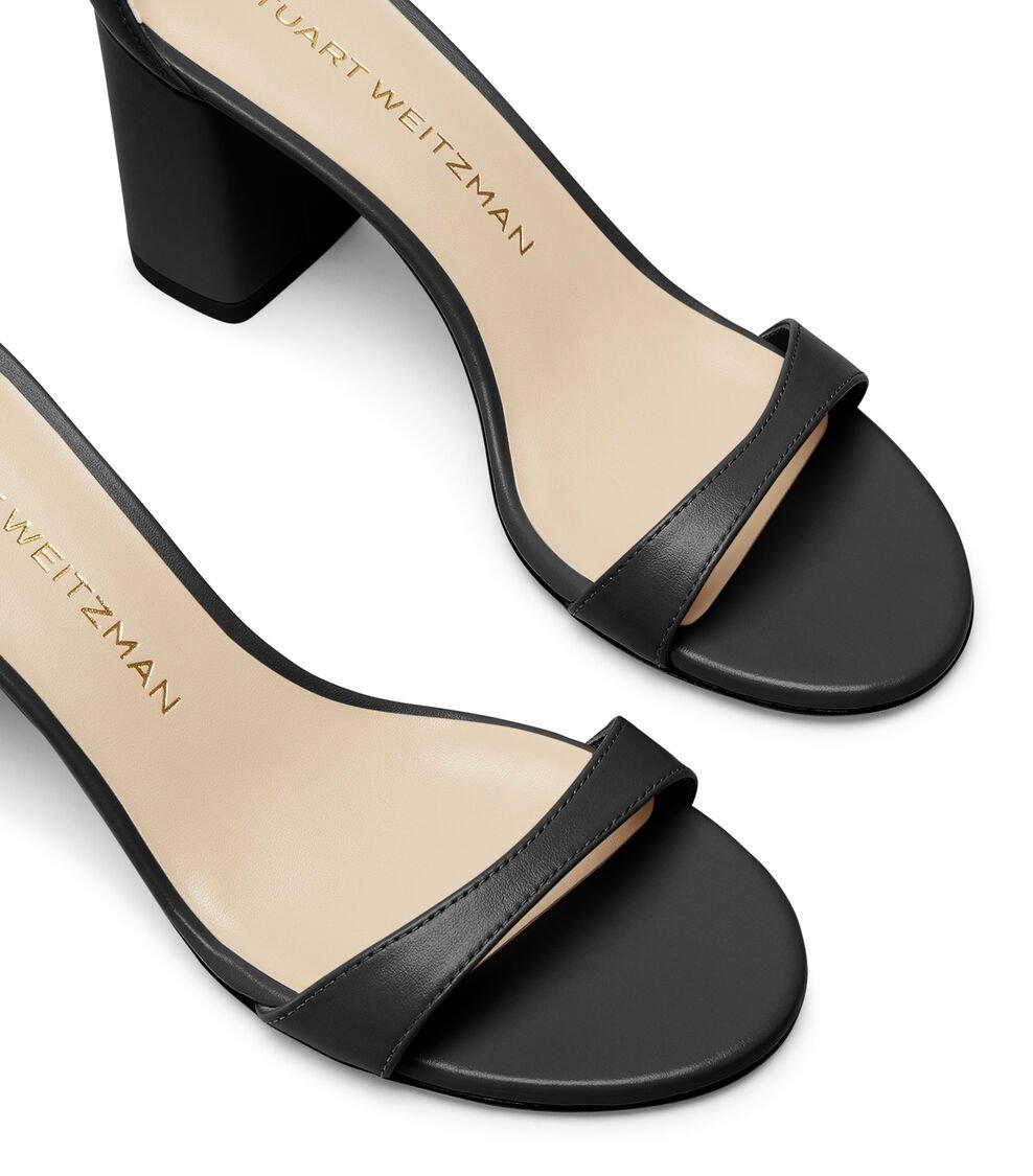 Stuart Weitzman NUDIST BLOCK 75 en BLACK de Mujer | Stuart Weitzman® Oferta especial