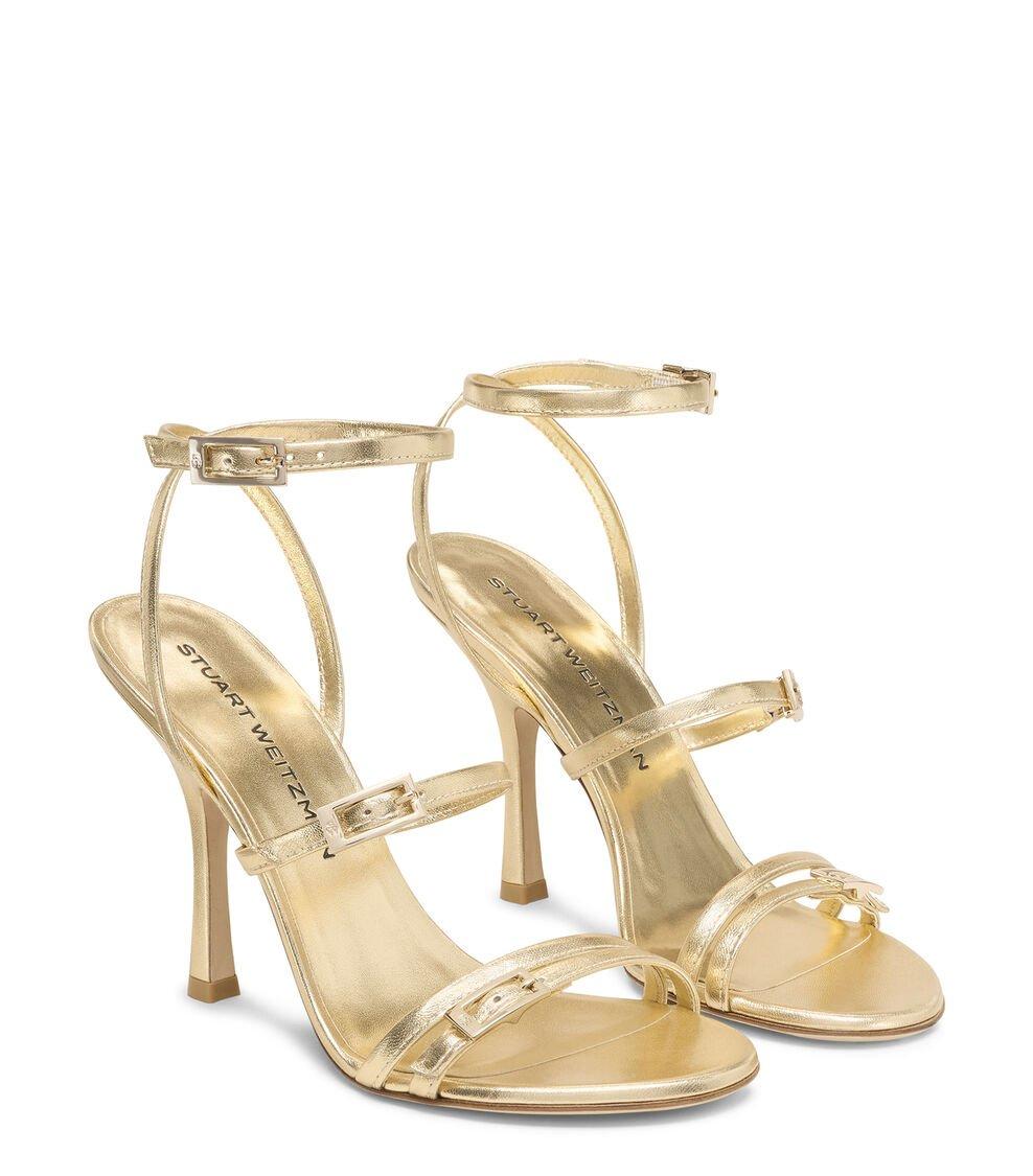Stuart Weitzman GEORGIE 100 en GOLDEN de Mujer | Stuart Weitzman® Envío gratis