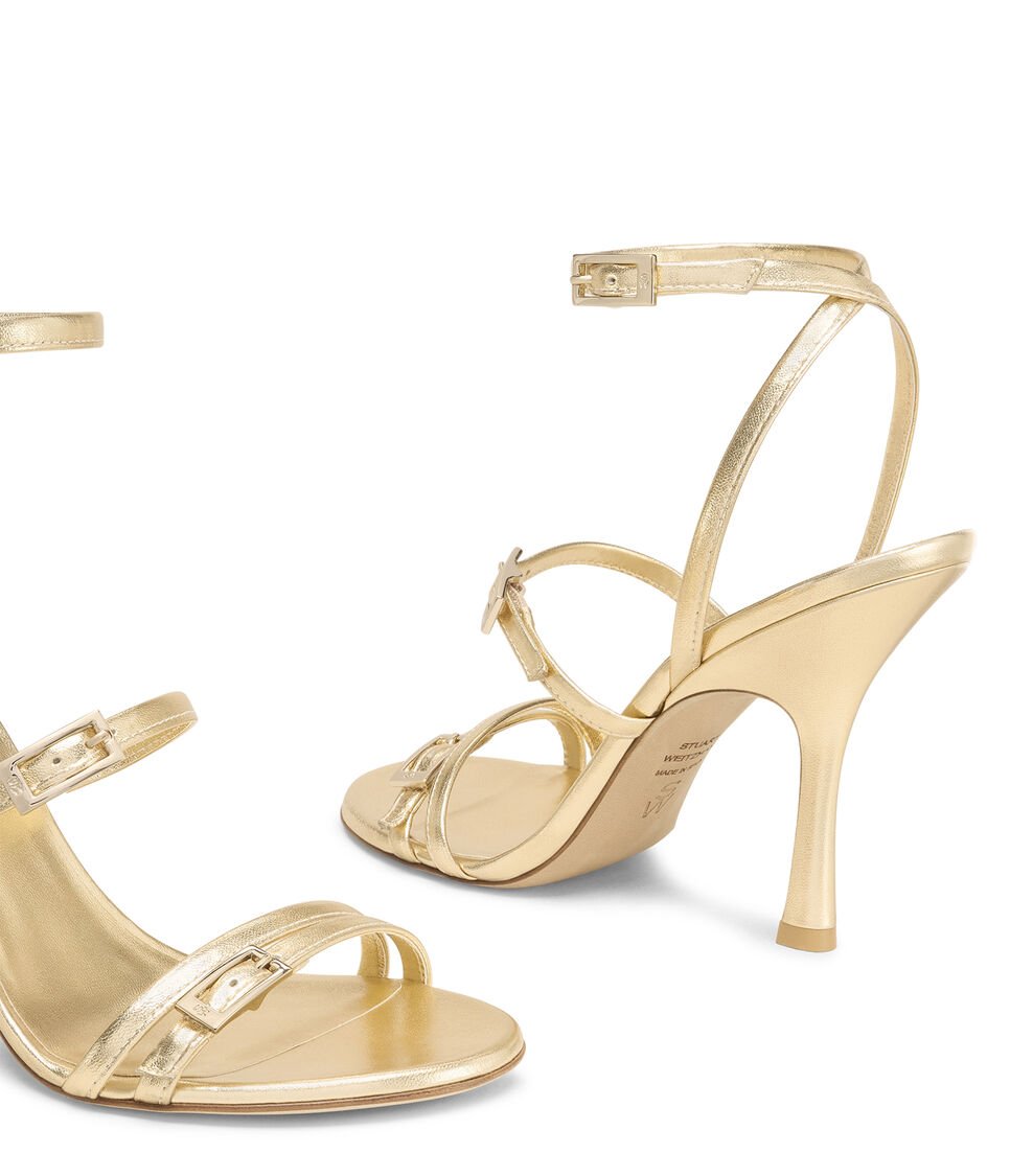 Stuart Weitzman GEORGIE 100 en GOLDEN de Mujer | Stuart Weitzman® Envío gratis