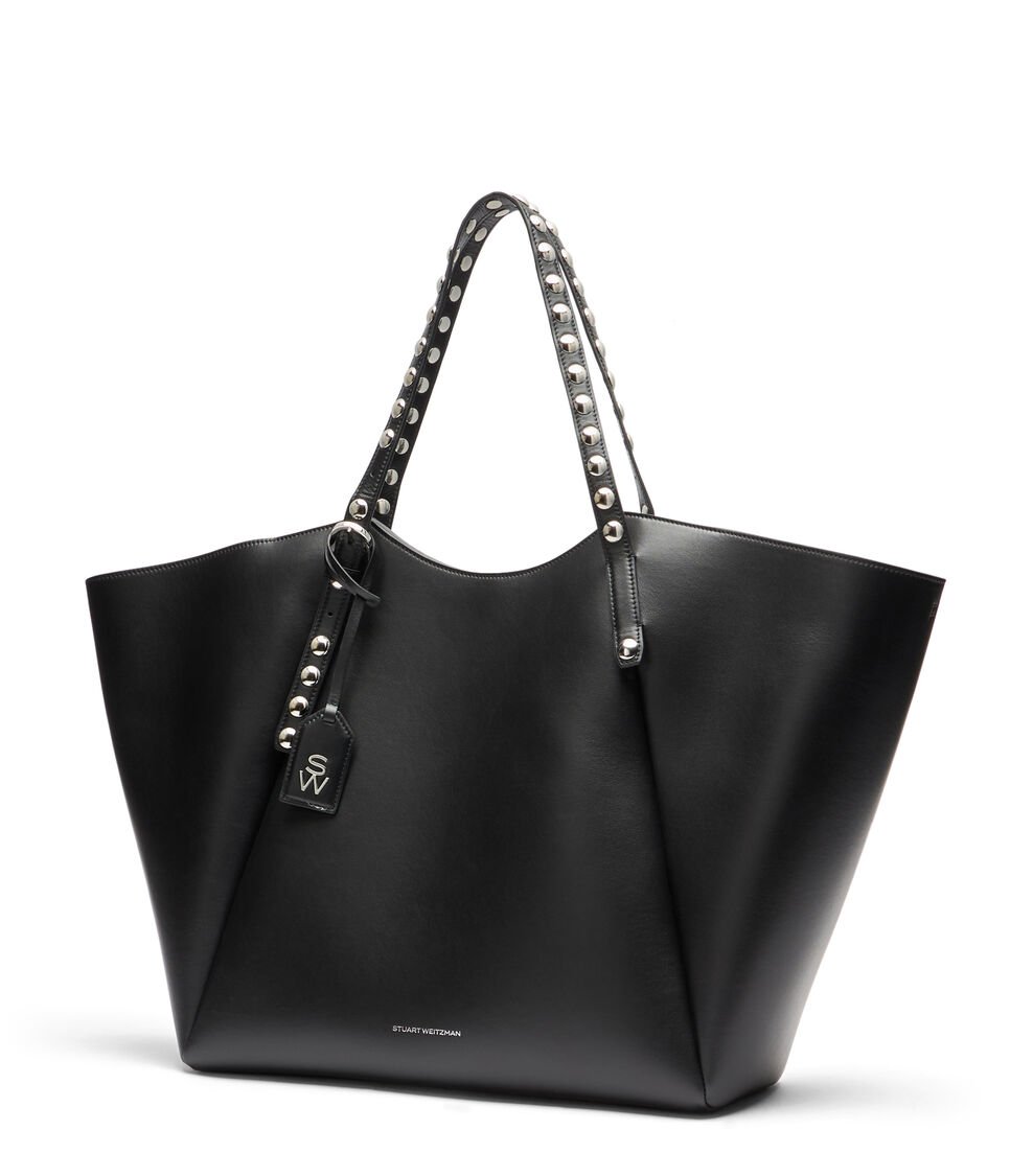 Stuart Weitzman GOGO STUD TOTE en BLACK de Mujer | Stuart Weitzman® Oferta especial de fábrica