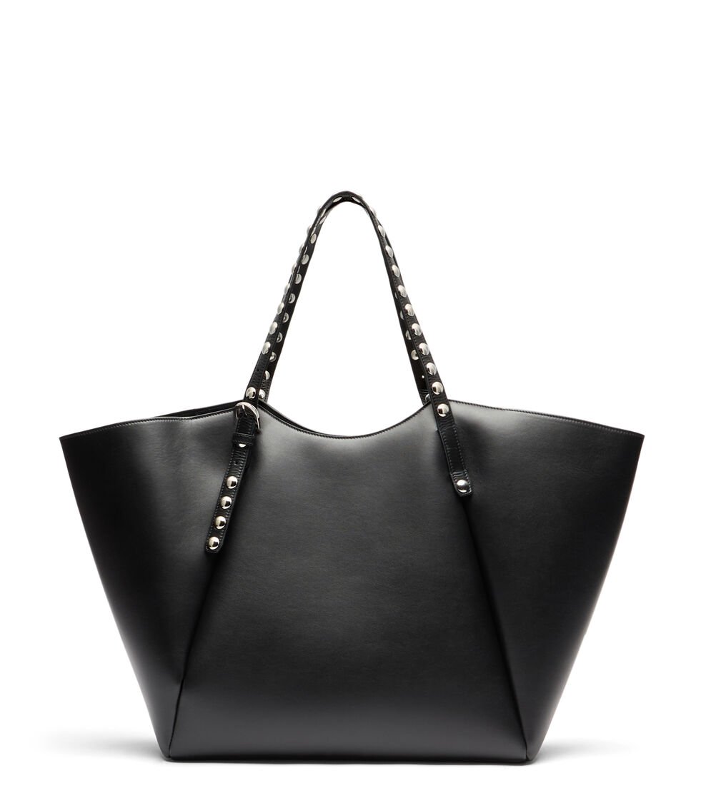 Stuart Weitzman GOGO STUD TOTE en BLACK de Mujer | Stuart Weitzman® Oferta especial de fábrica