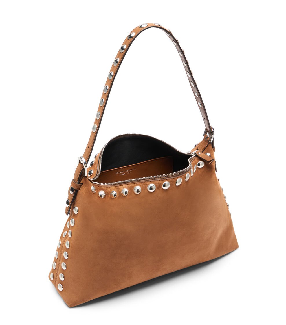 Stuart Weitzman STUART STUD SHOULDER BAG en FOX de Mujer | Stuart Weitzman® Solo queda un día