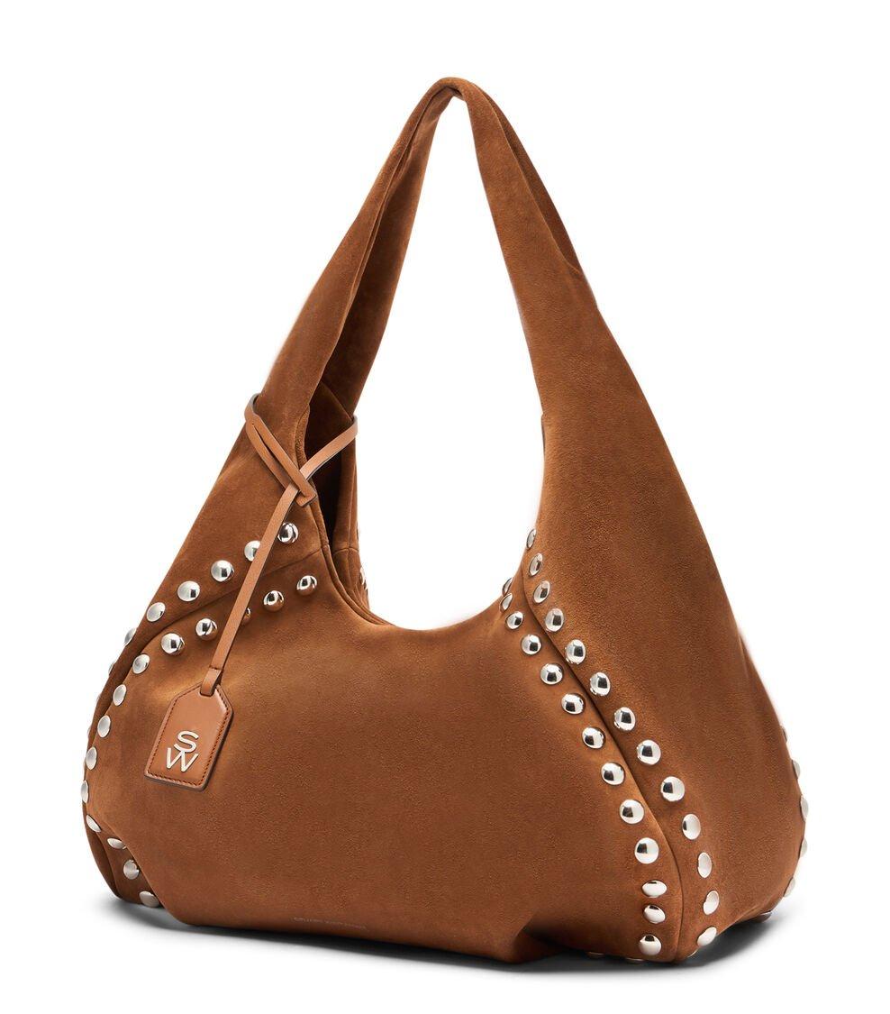 Stuart Weitzman MODA STUD HOBO BAG en FOX de Mujer | Stuart Weitzman® Superdescuento
