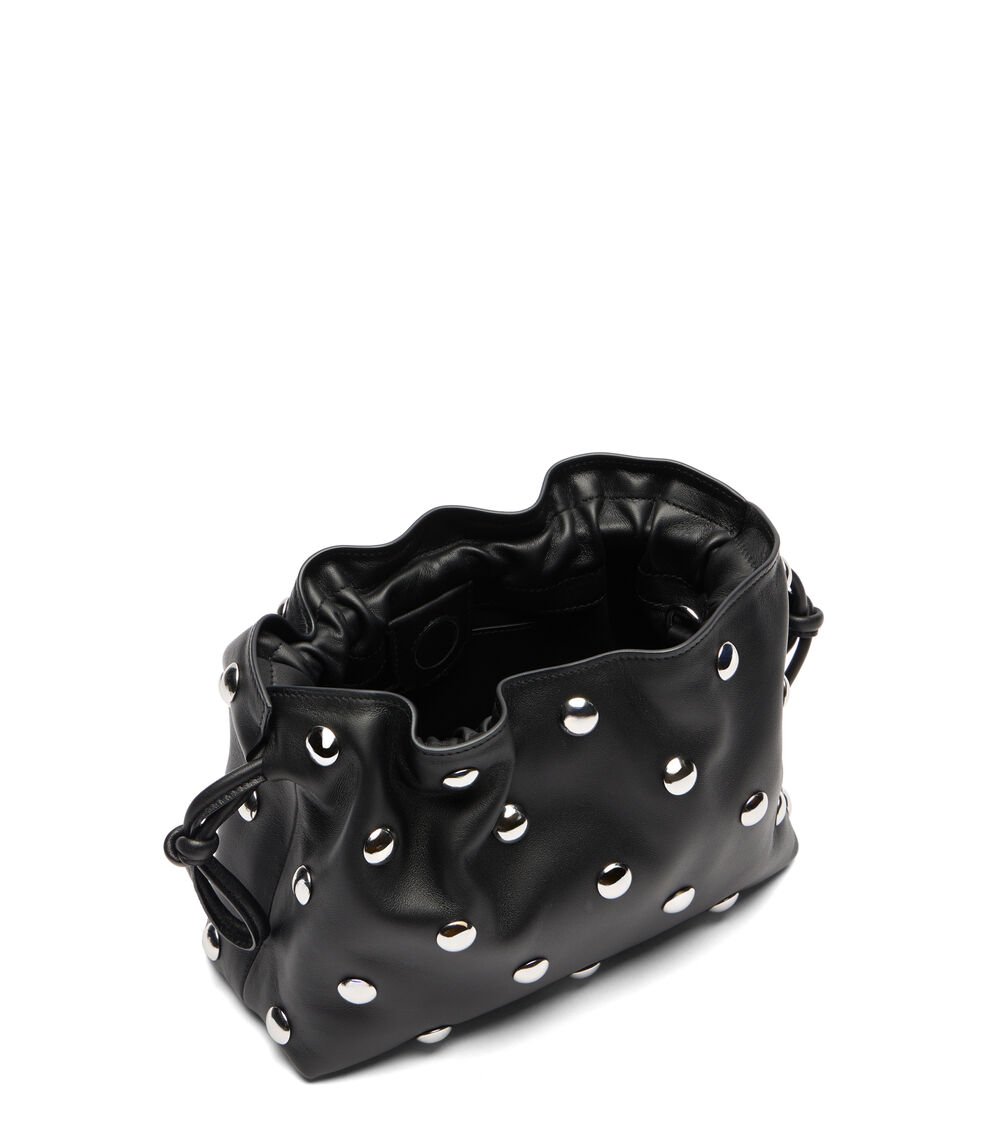 Stuart Weitzman MIA MINI STUD BAG en BLACK de Mujer | Stuart Weitzman® Liquidación