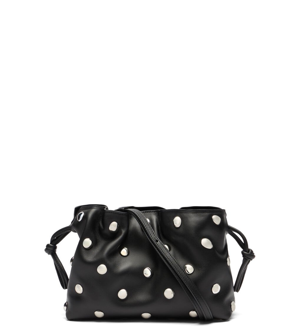 Stuart Weitzman MIA MINI STUD BAG en BLACK de Mujer | Stuart Weitzman® Liquidación