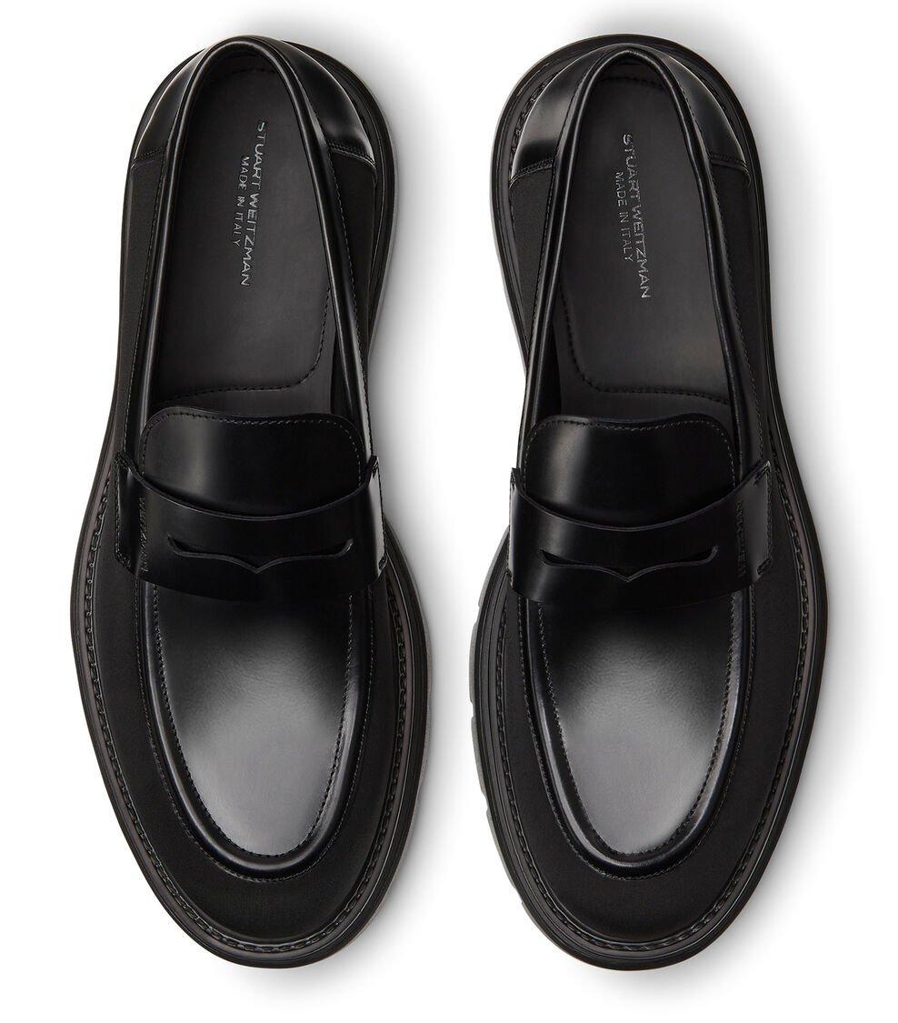 Stuart Weitzman SW CLUB LA PENNY LOAFER en NEGRO de Mujer | Stuart Weitzman® Rebajas de fin de temporada