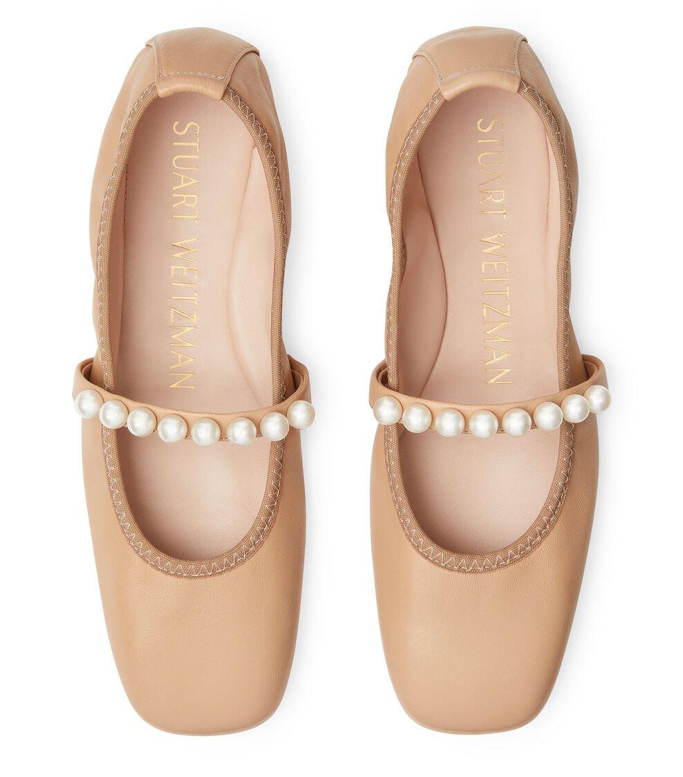 Stuart Weitzman GOLDIE BALLET FLAT en ADOBE de Mujer | Stuart Weitzman® Ofertas