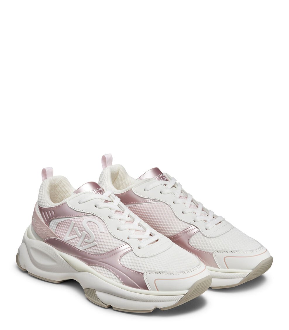 Stuart Weitzman SW TRAINER en BLANCO/ROSA MULTI/ROSA de Mujer | Stuart Weitzman® Ventas relámpago