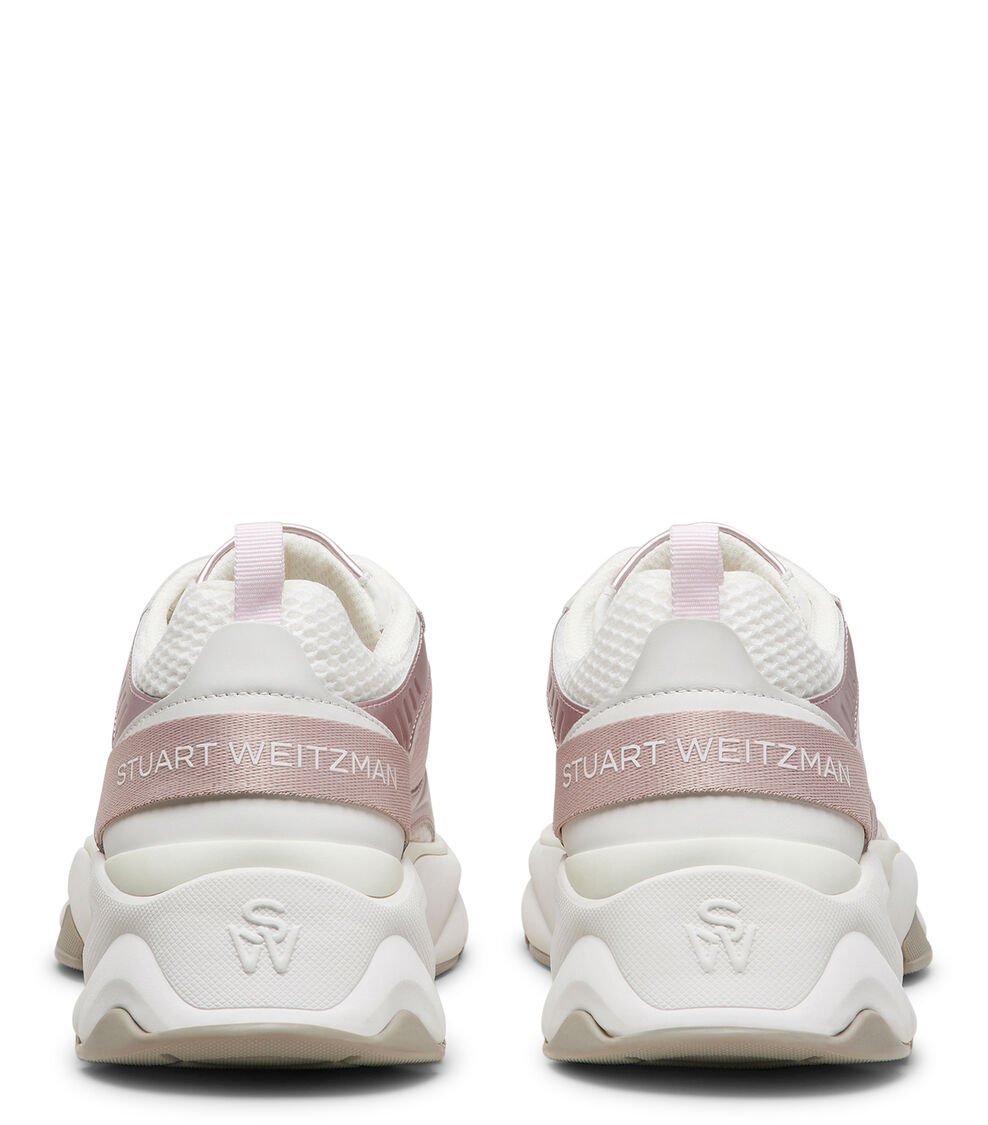 Stuart Weitzman SW TRAINER en BLANCO/ROSA MULTI/ROSA de Mujer | Stuart Weitzman® Ventas relámpago