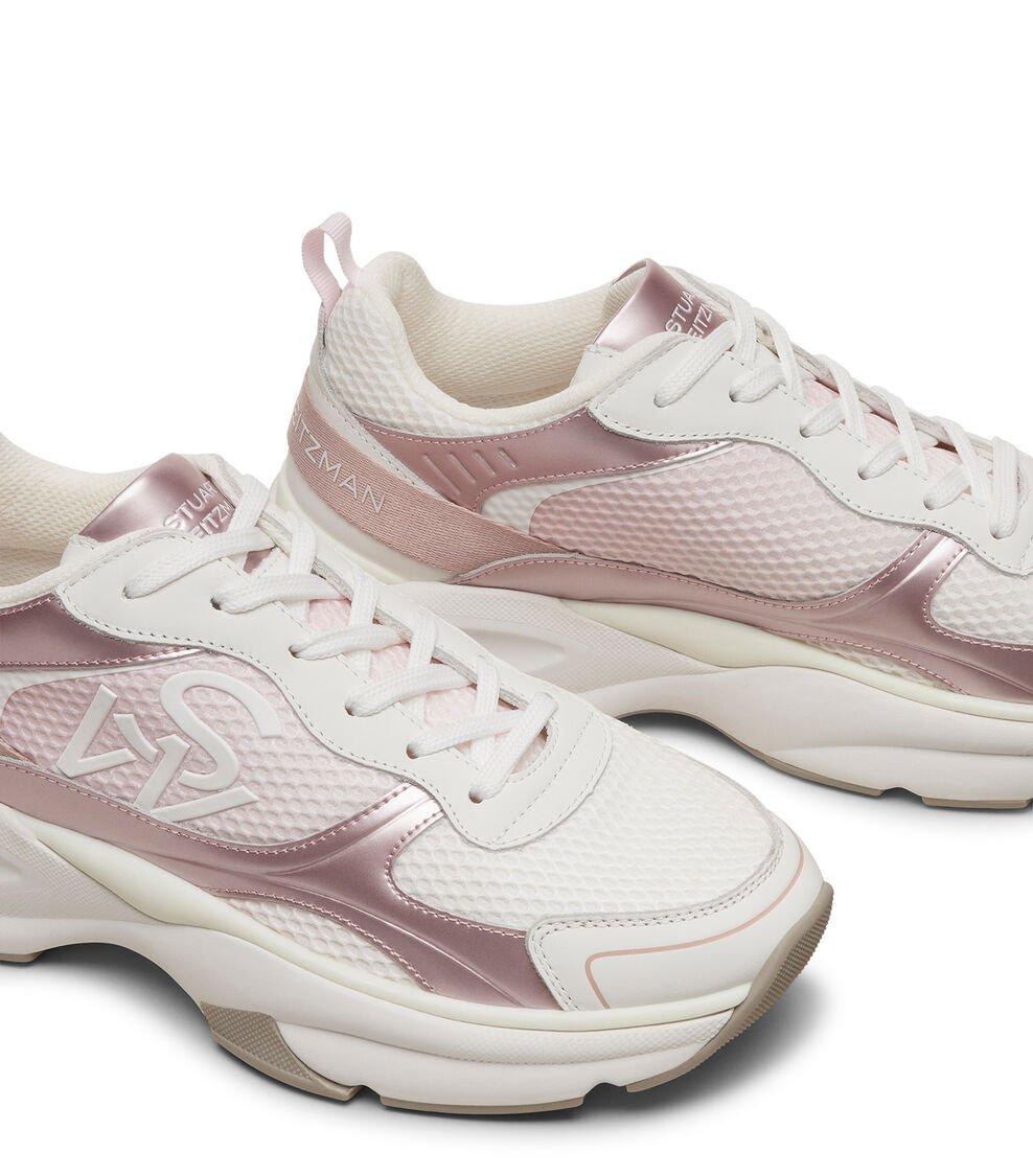 Stuart Weitzman SW TRAINER en BLANCO/ROSA MULTI/ROSA de Mujer | Stuart Weitzman® Ventas relámpago