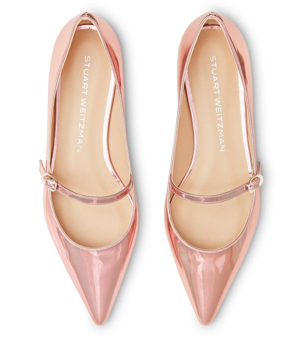 Stuart Weitzman EMILIA MARY JANE FLAT en ROSA MARSHMELLOW de Mujer | Stuart Weitzman® Descuento