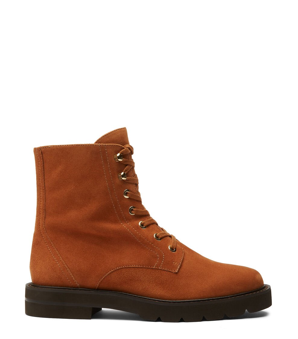 Stuart Weitzman MILA LIFT BOOTIE en NOUGAT de Mujer | Stuart Weitzman® Envío gratis