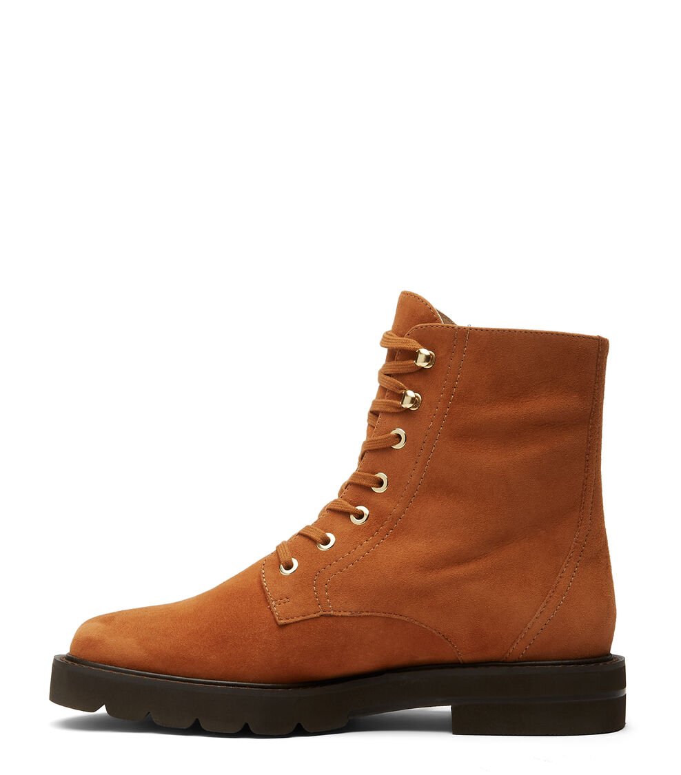 Stuart Weitzman MILA LIFT BOOTIE en NOUGAT de Mujer | Stuart Weitzman® Envío gratis