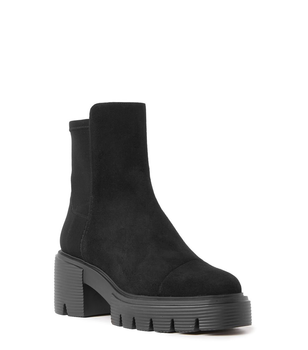 Stuart Weitzman 5050 SOHO BOOTIE en NEGRO de Mujer | Stuart Weitzman® Oferta especial