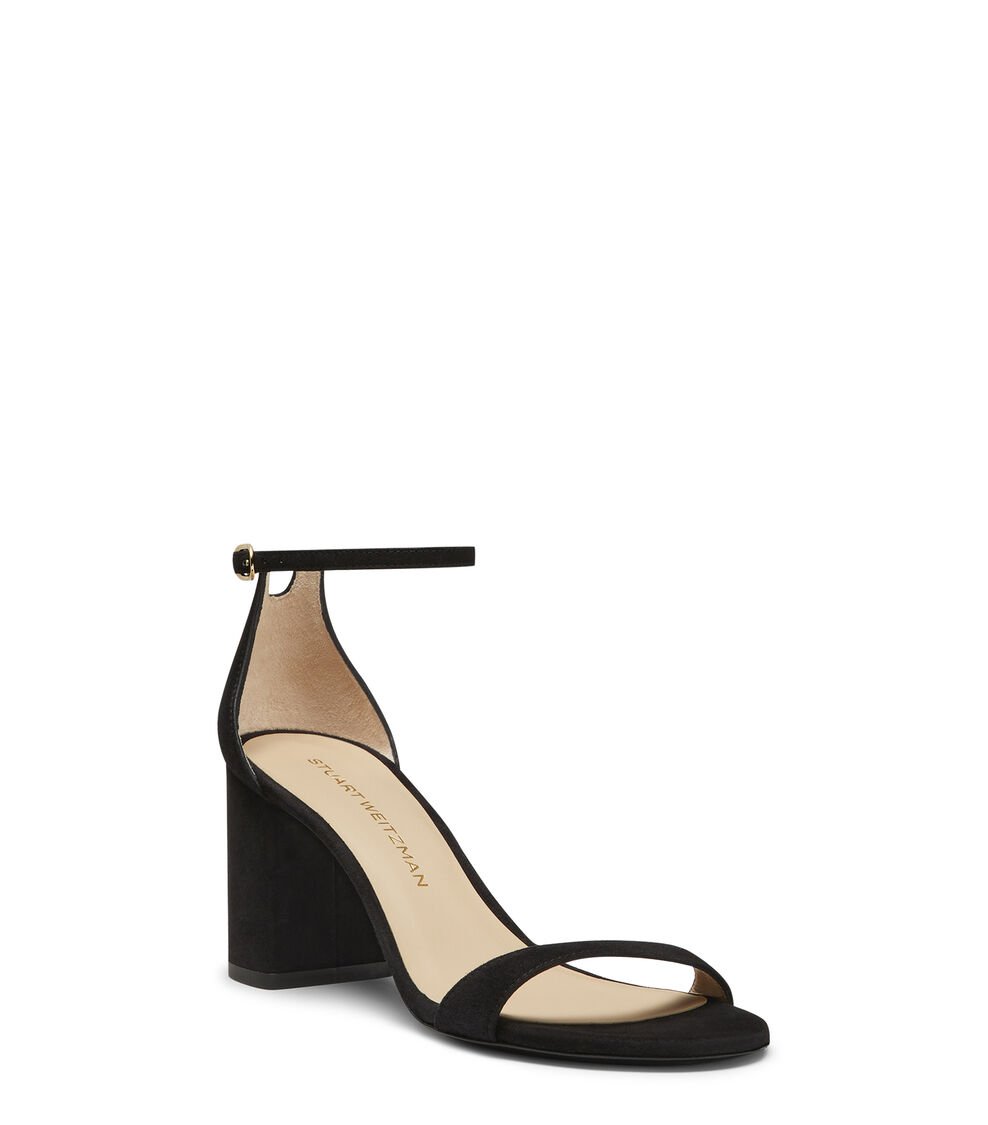 Stuart Weitzman NUDIST BLOCK 75 en BLACK de Mujer | Stuart Weitzman® Envío gratis