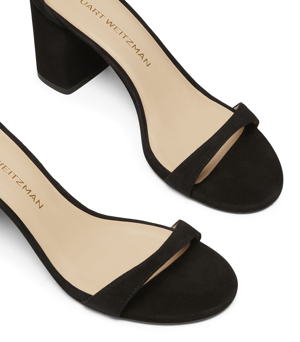 Stuart Weitzman NUDIST BLOCK 75 en BLACK de Mujer | Stuart Weitzman® Envío gratis