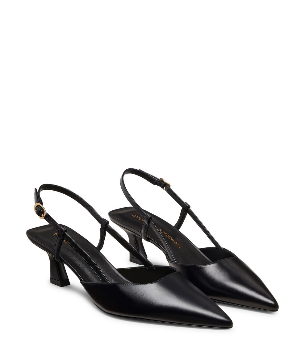Stuart Weitzman VINNIE 50 SLINGBACK en NEGRO de Mujer | Stuart Weitzman® ÚLTIMAS EDICIONES