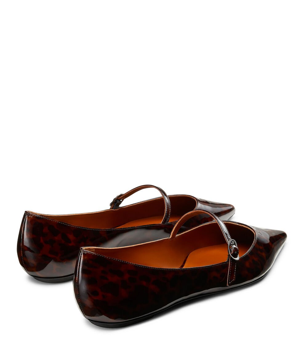 Stuart Weitzman EMILIA MARY JANE FLAT en MARRÓN OSCURO de Mujer | Stuart Weitzman® Último día