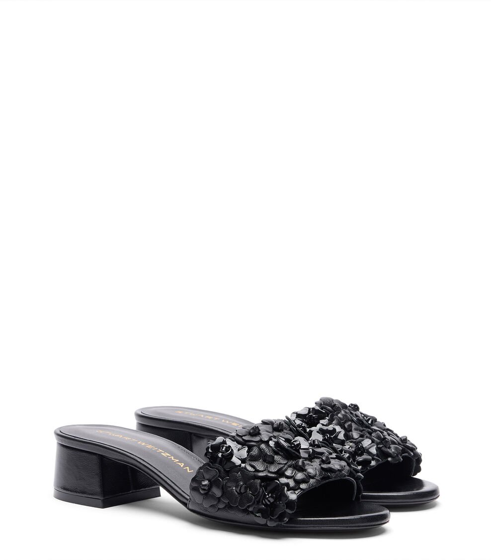 Stuart Weitzman MEADOW 35 SLIDE en NEGRO de Mujer | Stuart Weitzman® Solo hoy