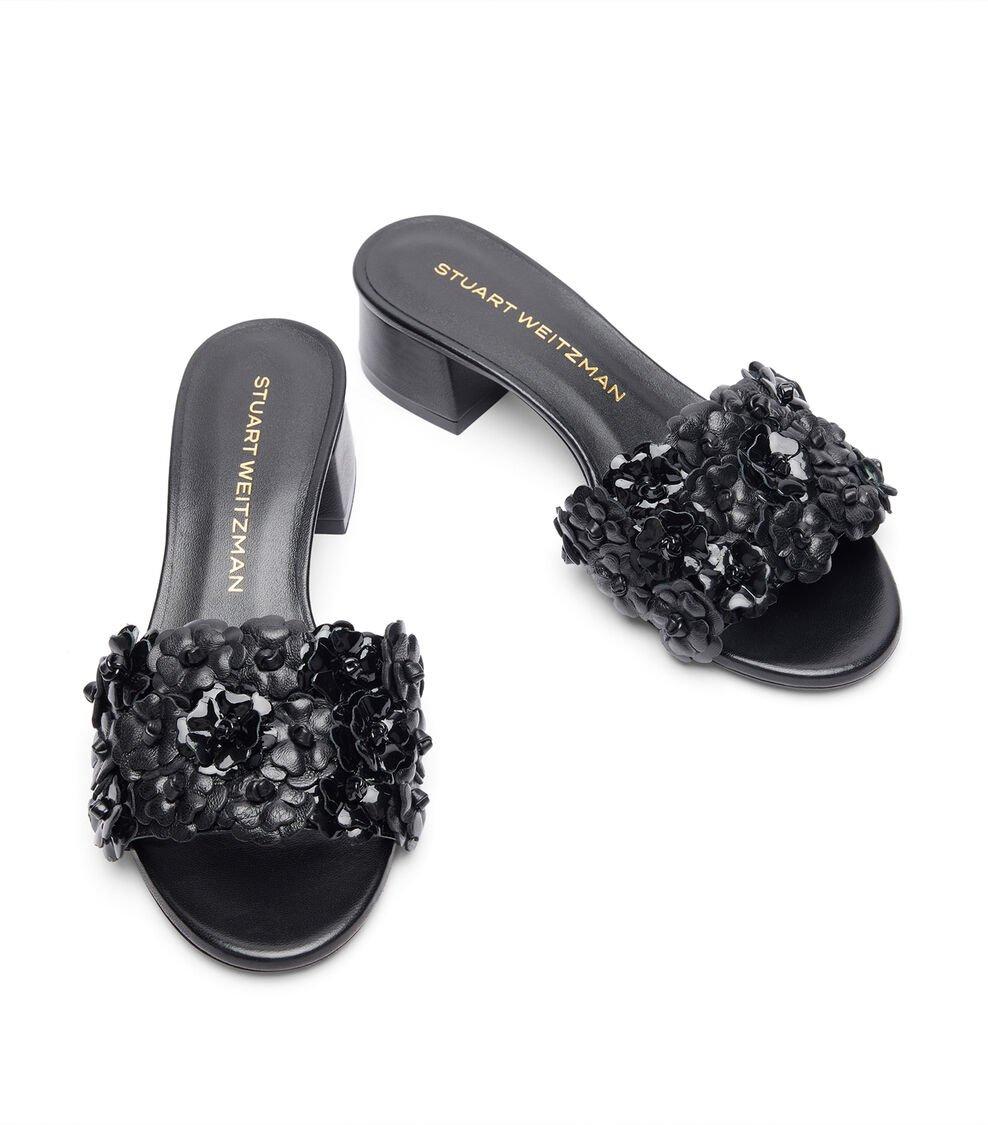 Stuart Weitzman MEADOW 35 SLIDE en NEGRO de Mujer | Stuart Weitzman® Solo hoy