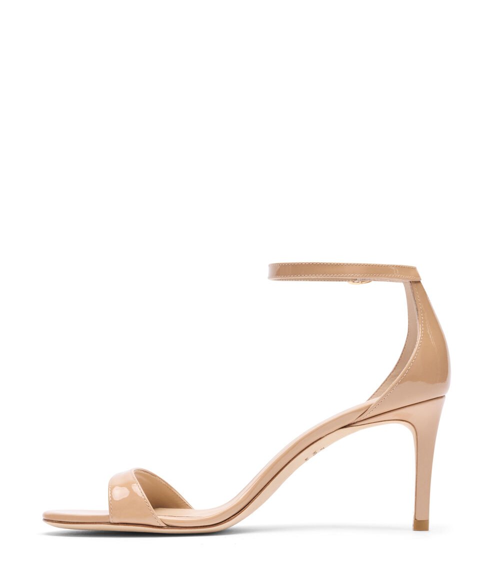 Stuart Weitzman NUDIST II SANDAL 75 en ADOBE de Mujer | Stuart Weitzman® Oferta especial de fábrica