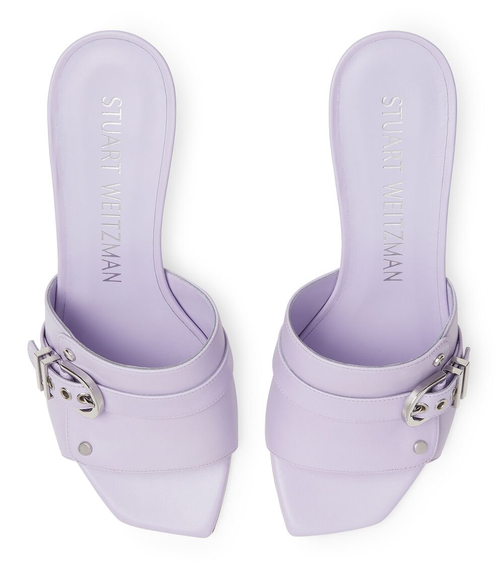 Stuart Weitzman MAVERICK 75 SLIDE en ÁSTER de Mujer | Stuart Weitzman® Tienda de fábrica